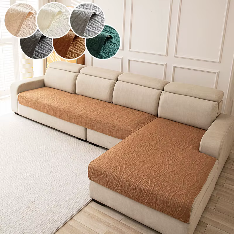 Coussin de canapé de style européen 2 pièces adapté à toutes les saisons, avec trois places et une s