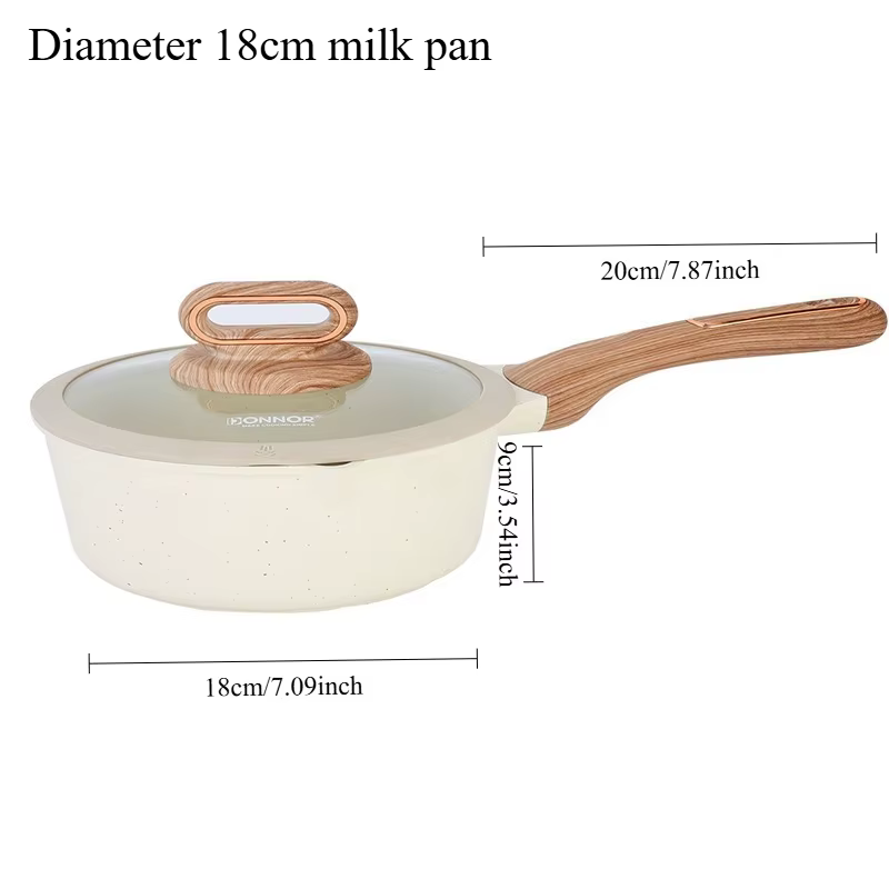 DONNOR – ensemble d'ustensiles de cuisine en céramique, casseroles et poêles, ustensiles de cuisine 