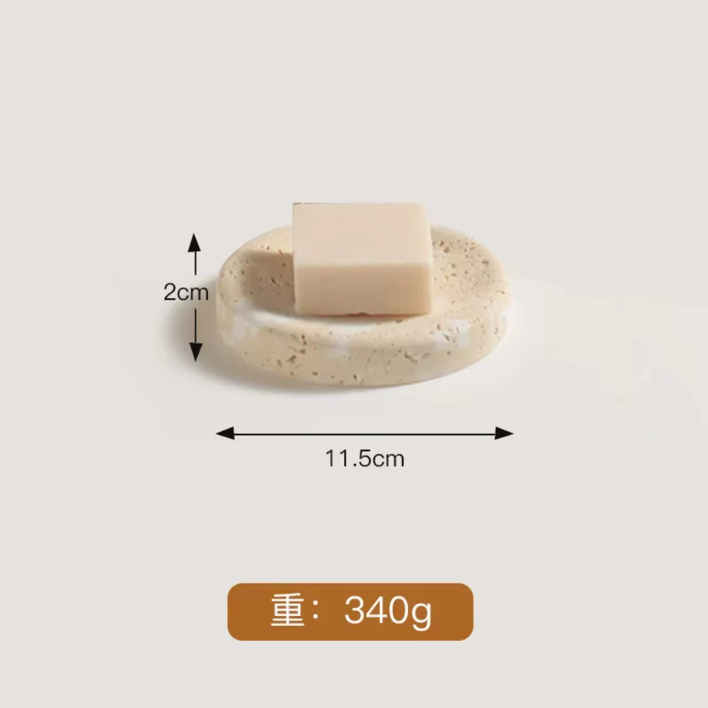 Support de savon en travertin, distributeur de savon liquide, flacon de désinfectant pour les mains,