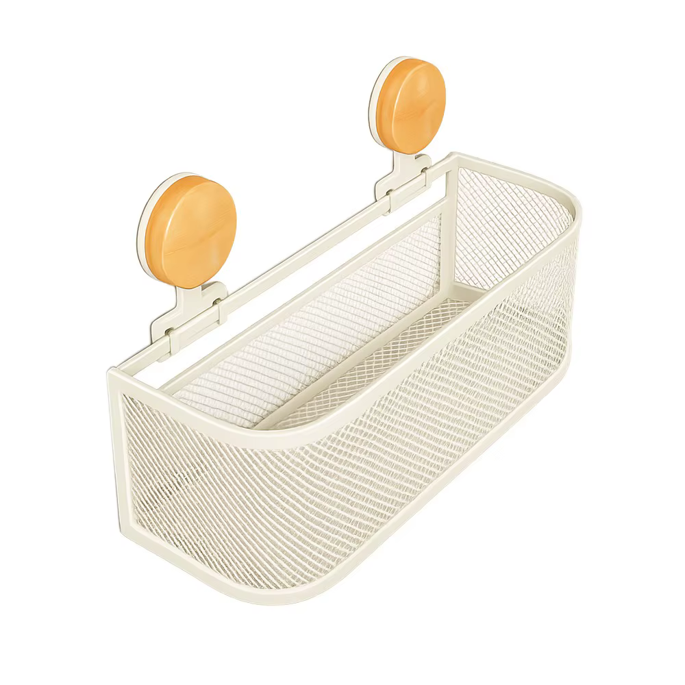 Étagères de salle de bain pratiques en fer, support mural sans perçage pour shampoing, étagère de ra