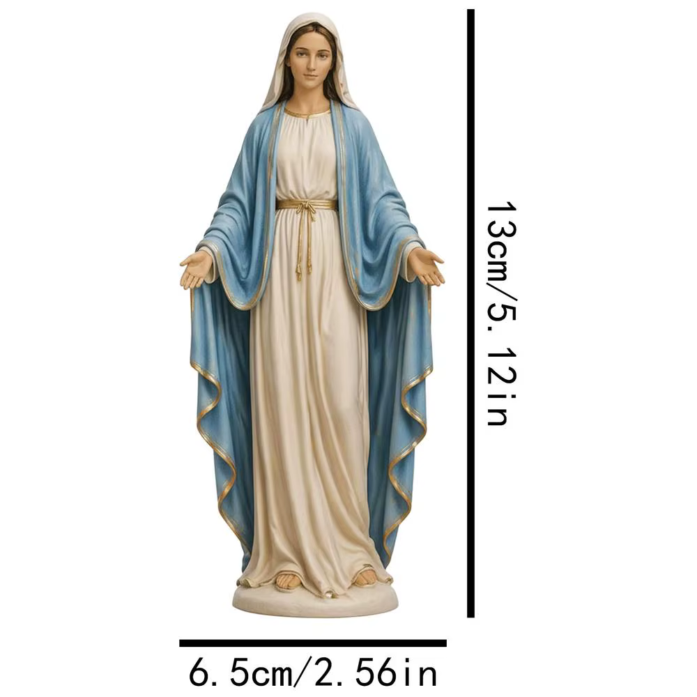 Statue de la Vierge Marie en résine, statue religieuse de Jésus, souvenir pour la maison, la salle d