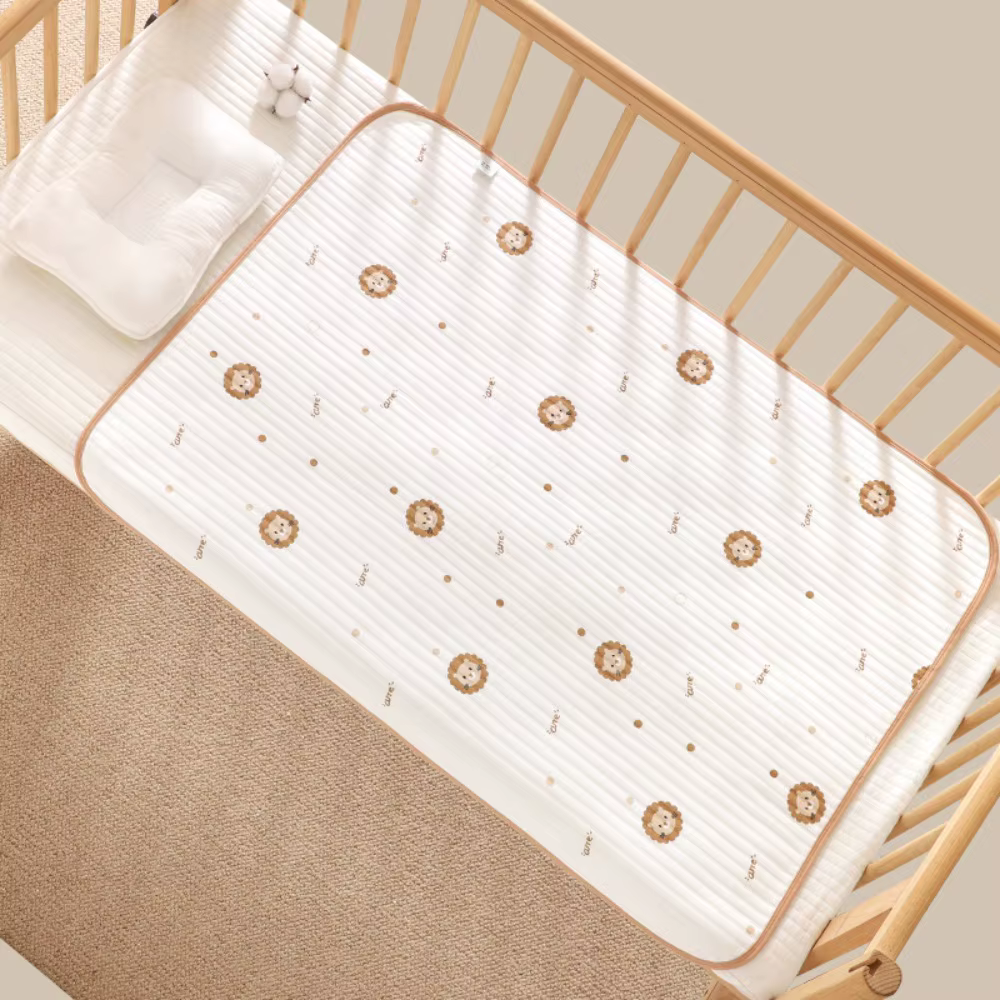 Tapis imperméable pour couches pour bébé, en pur coton, Table à langer pour tout-petits, couvertures