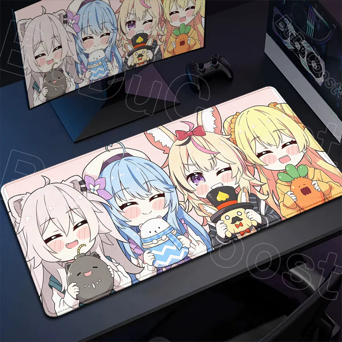 Tapis de bureau Kawaii, accessoires de jeu, Hololive Yukihana Lamy, grand tapis de souris pour ordin