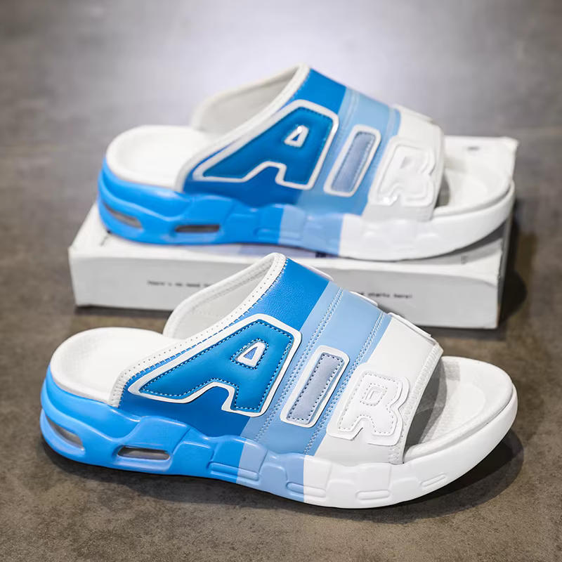 Chaussons de haute qualité pour hommes, design à coussin d'air, tongs d'été pour hommes, nouvelles t