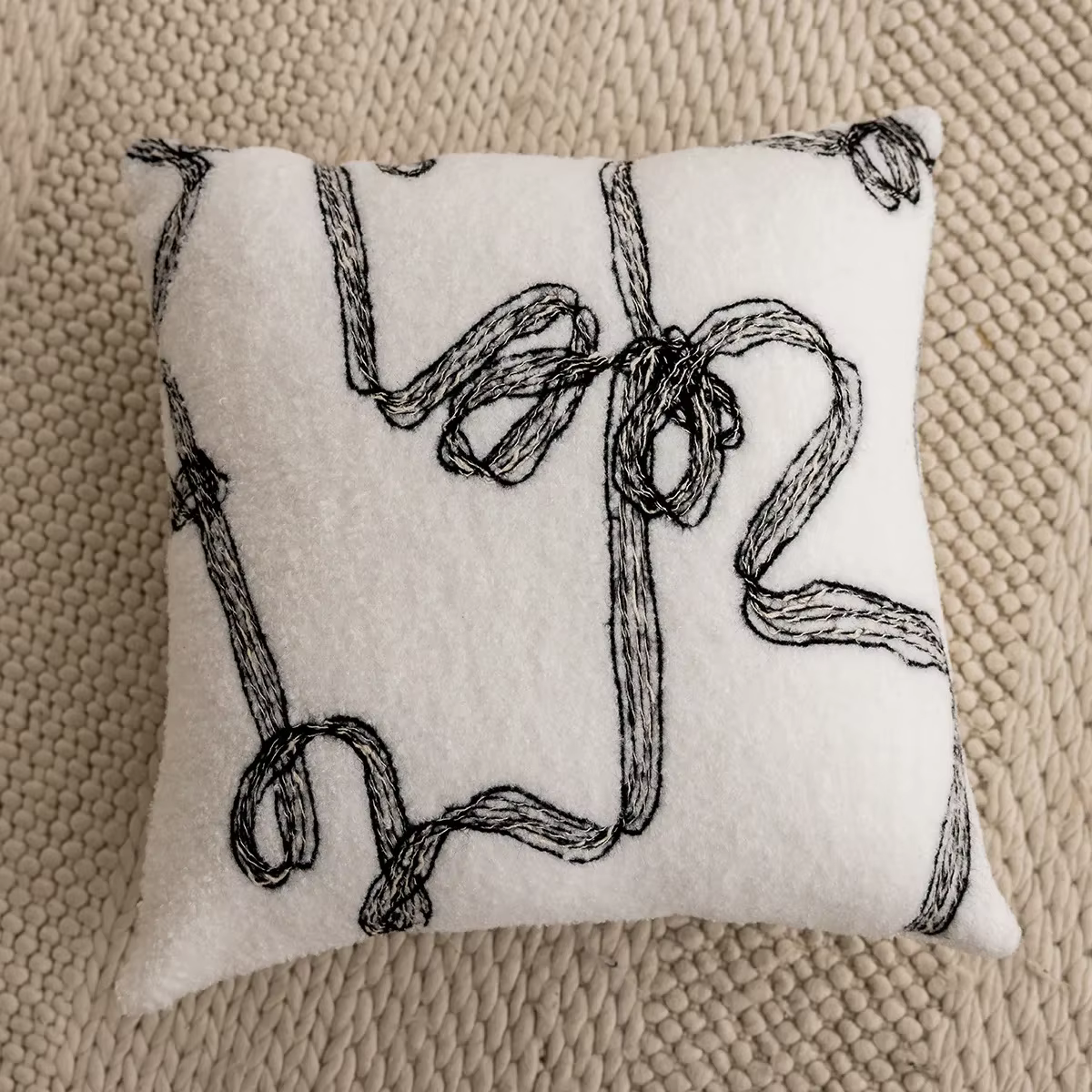Housse de coussin tricotée au Crochet de haute qualité, taie d'oreiller décorative de luxe légère, n
