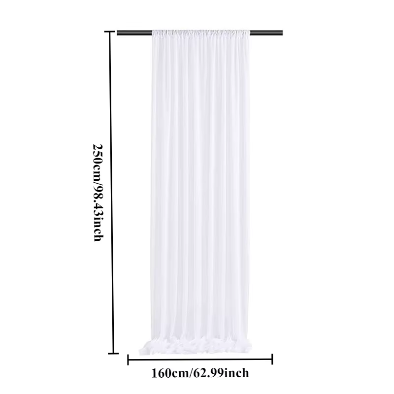 Rideaux en Tulle transparents blancs, adaptés au salon, salle de bains, portes et fenêtres, décorati