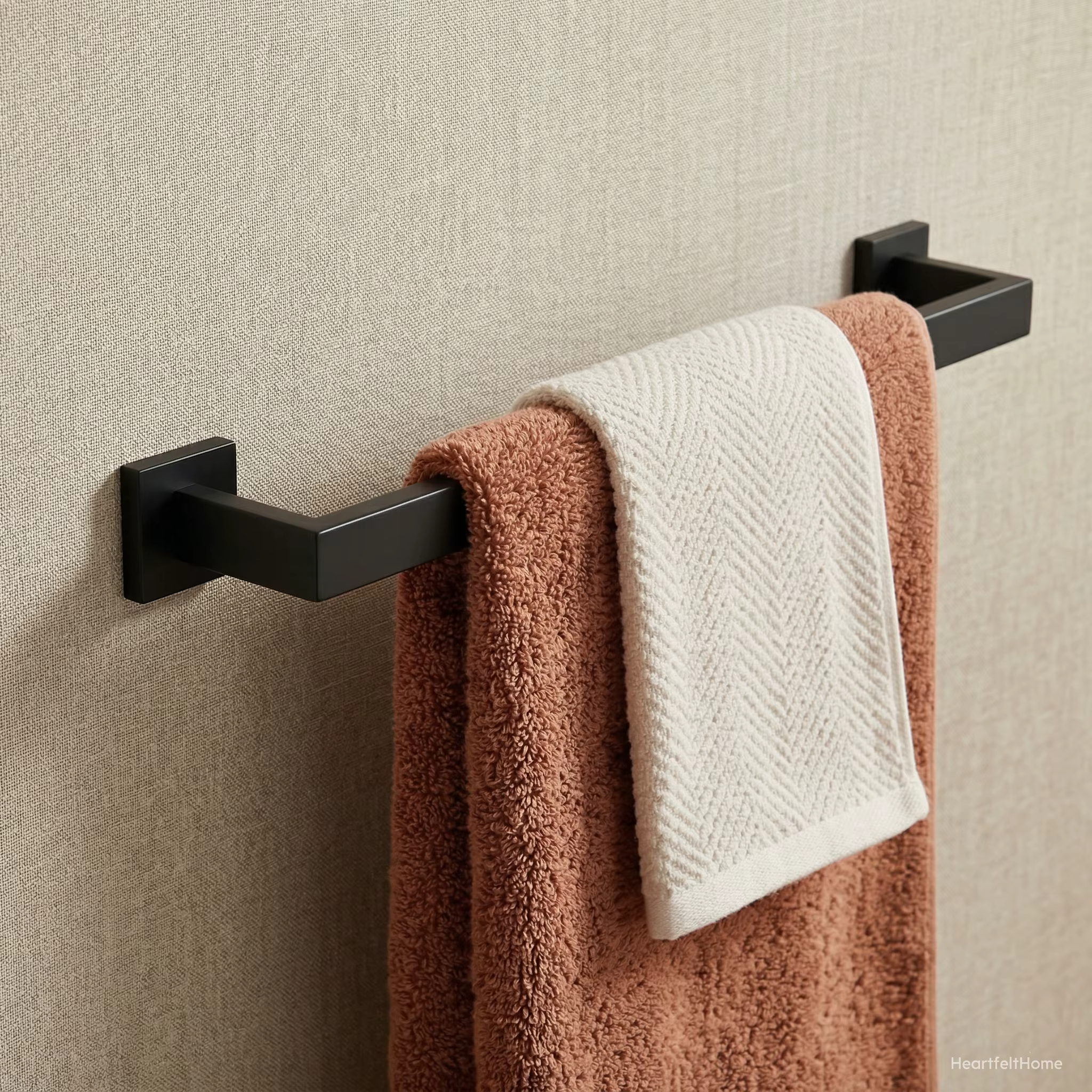 Porte-serviettes en acier inoxydable pour salle de bain, design durable et peu encombrant, pour cuis