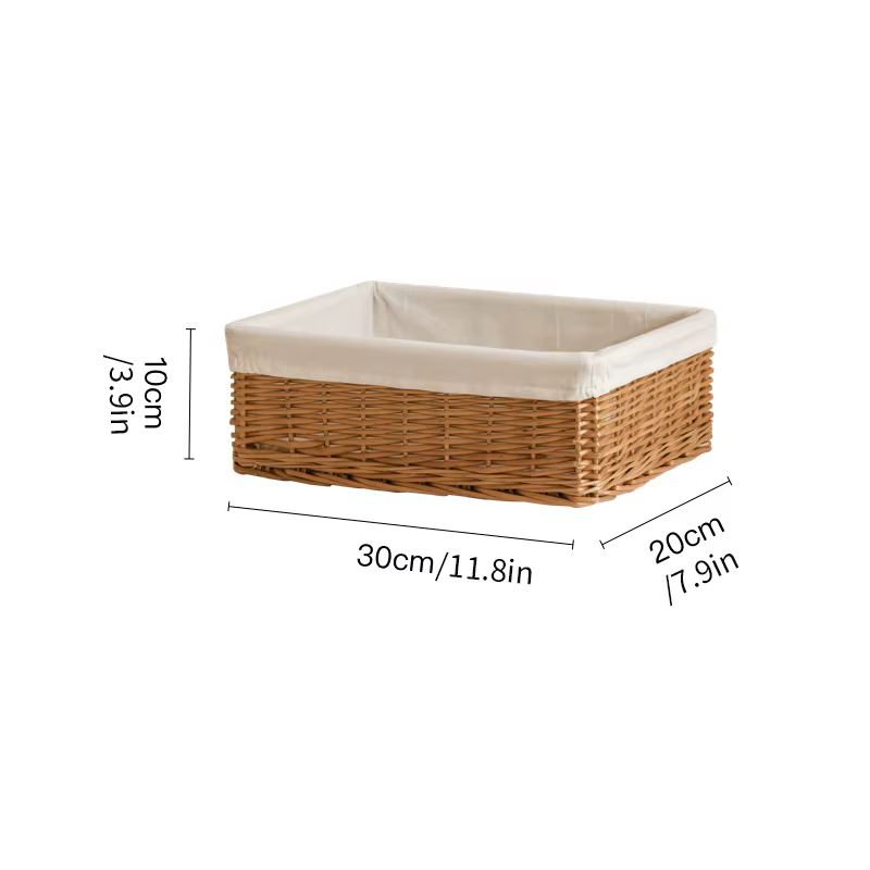 Paniers en rotin panier en osier salle de bain panier à linge tissé paille panier de rangement tissu
