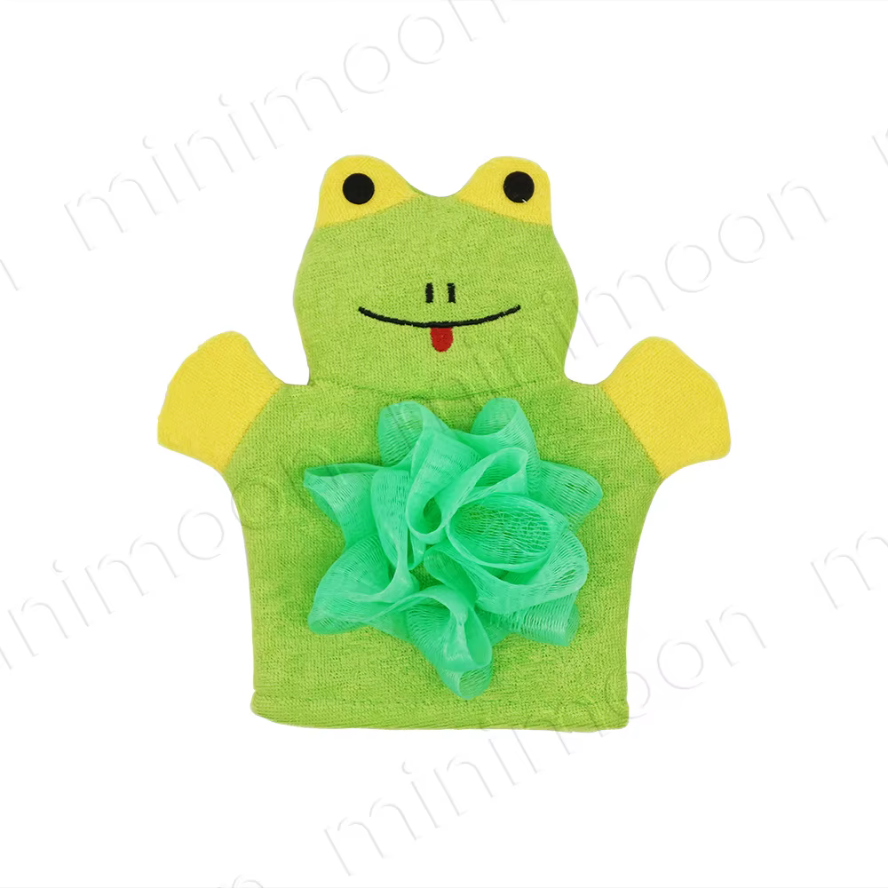 Gants de bain en forme d'animaux de dessin animé pour enfants, exfoliants et massage pour un temps d