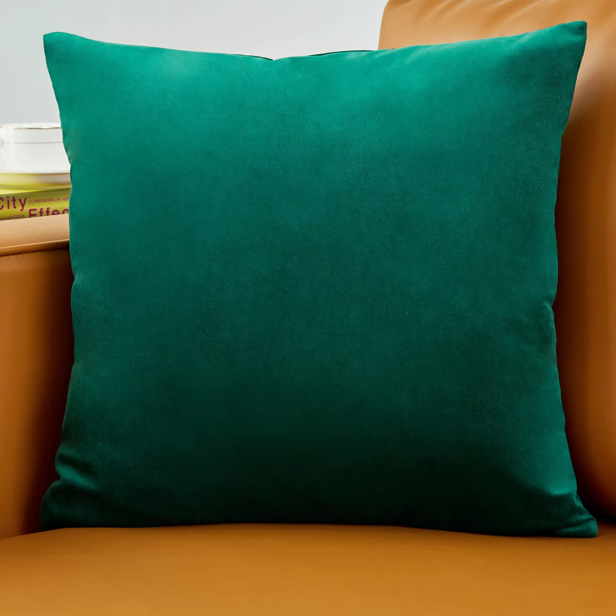Juste de coussin en velours bleu, taie d'oreiller décorative pour salon, canapé, décoration d'intéri