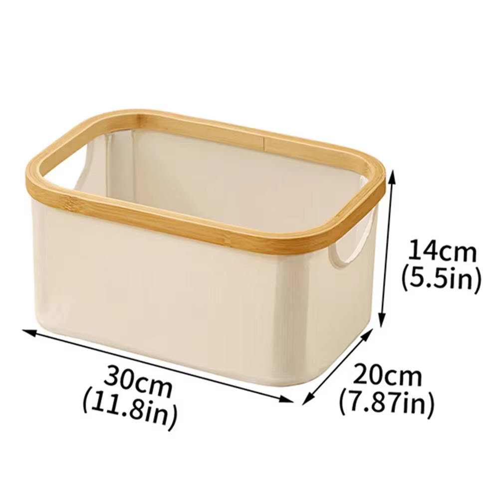 Panier de rangement pour la lessive, panier de rangement rectangulaire pour placard avec poignées en