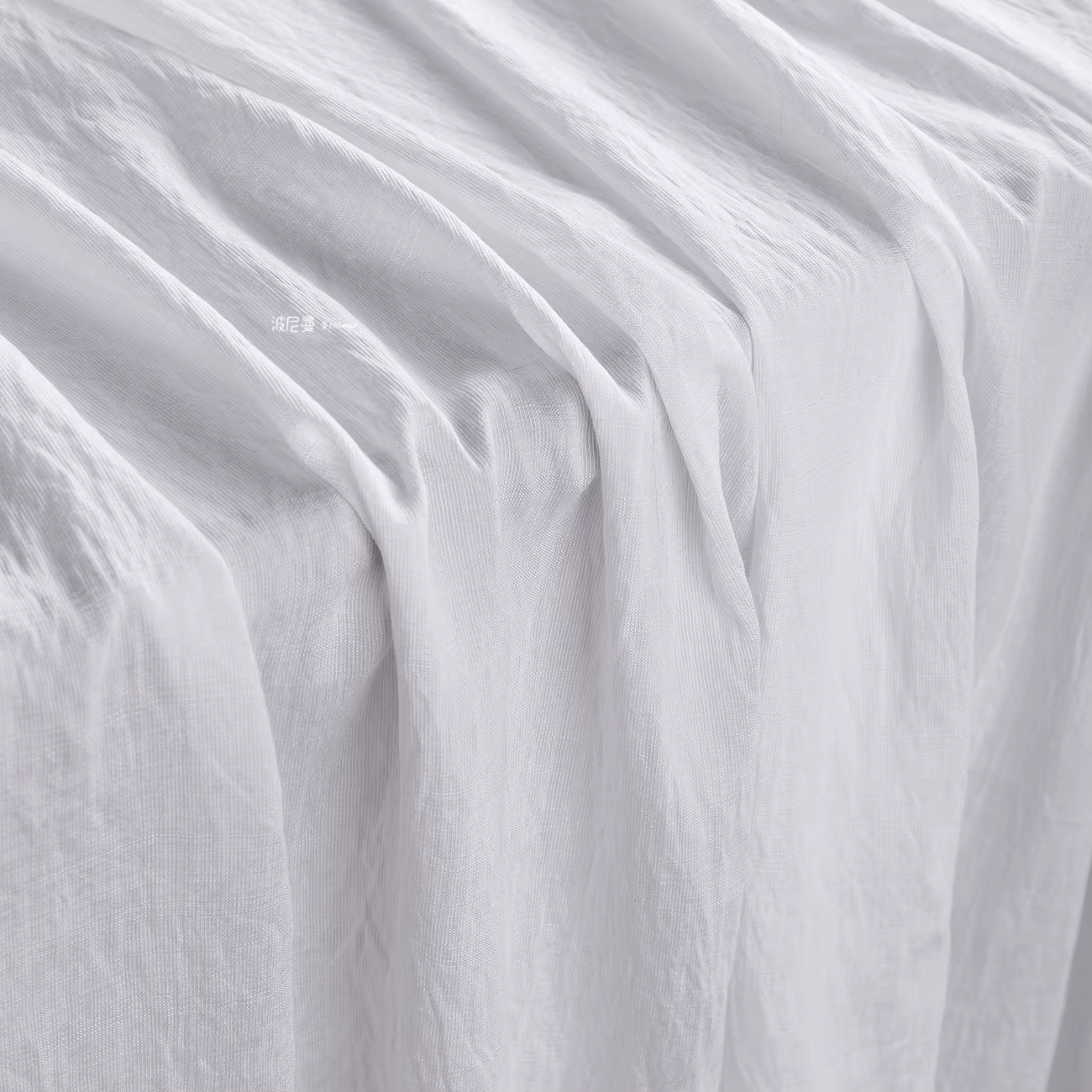 Bamboo Textured Cotton Linen Washed Fabric Soft Breathable for Dresses Lining Lightweight Summer App
