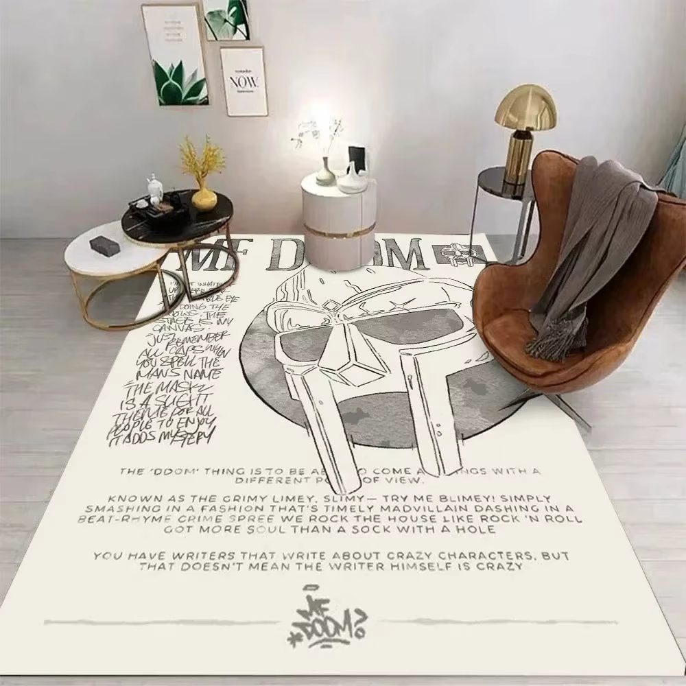 Tapis d'album MF DOOM, Design artistique Hip Hop, décoration de la maison, tapis de sol doux pour sa