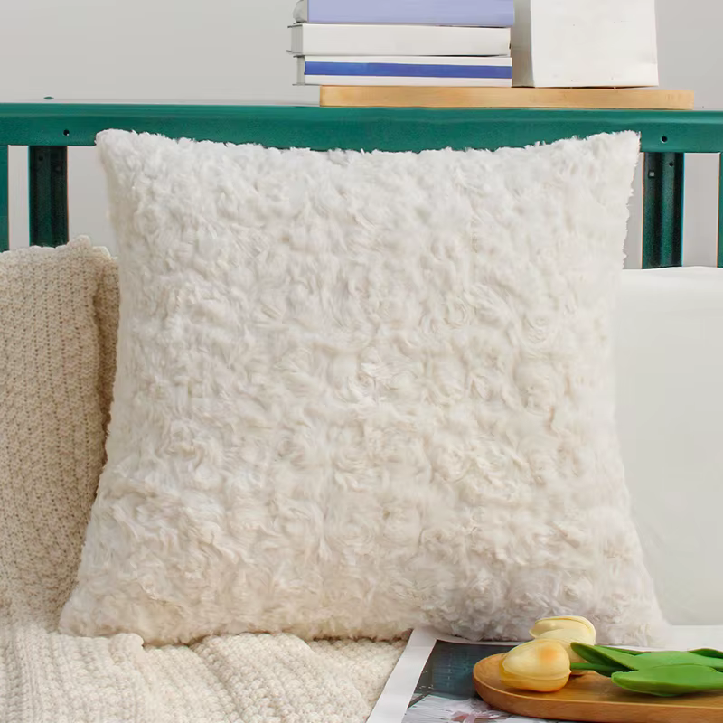 Juste de coussin en peluche pour la décoration intérieure, oreillers décoratifs pour salon, canapé, 