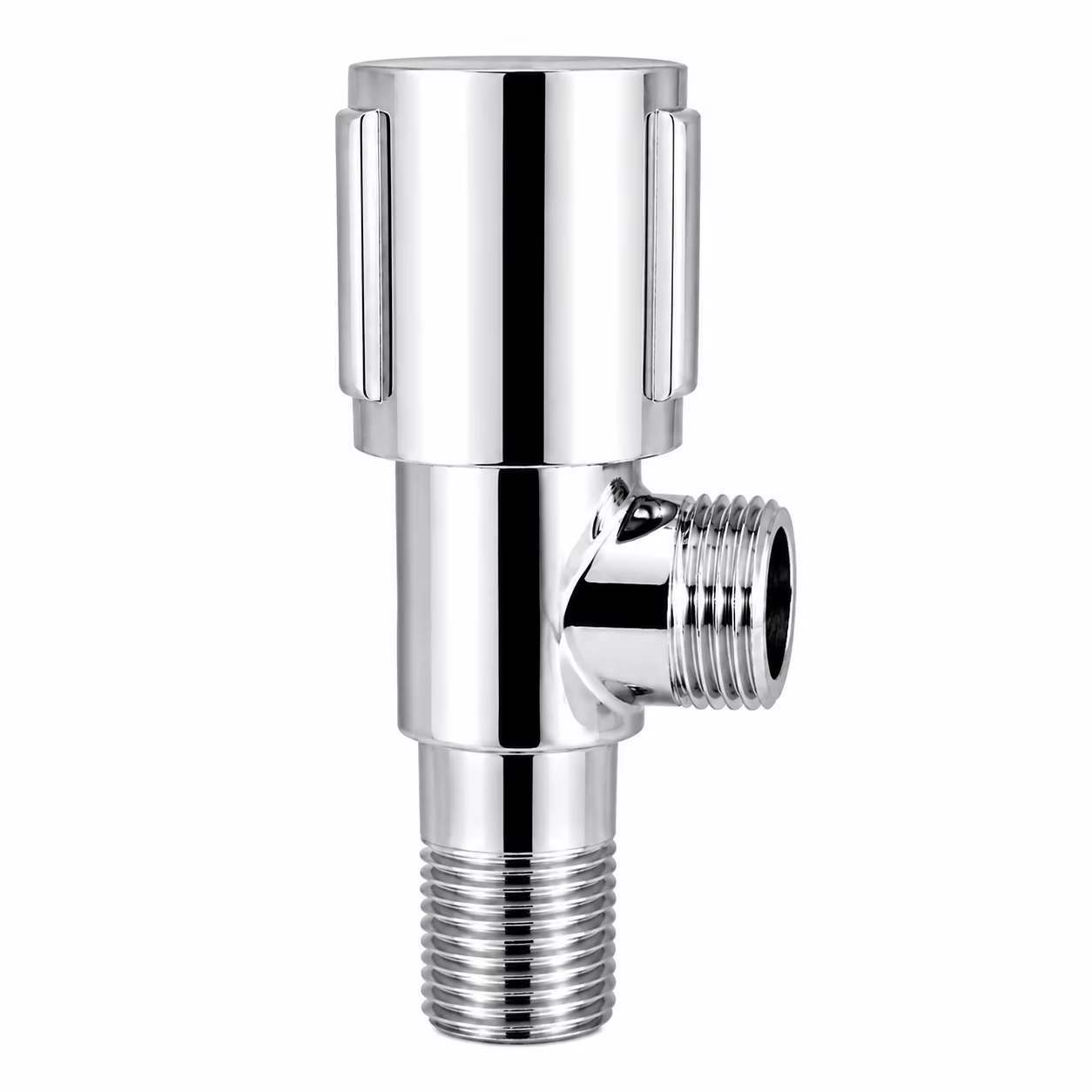 Vanne d'arrêt d'angle SANIVITAL G1/2 en acier inoxydable pour robinet de toilette et salle de bain