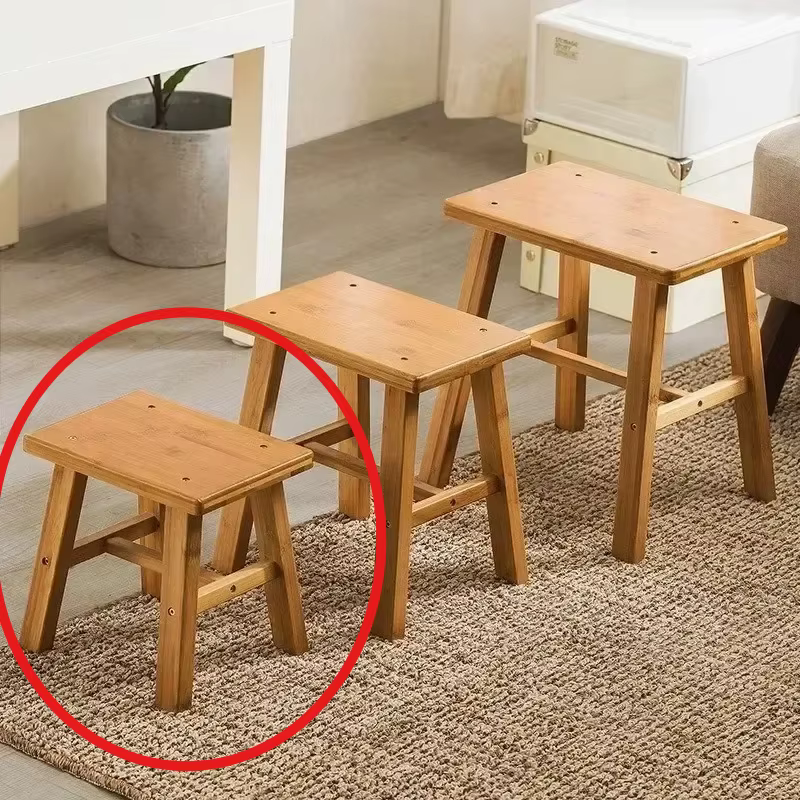 Nanzhu Mazar – tabouret épais, banc en bois, petit tabouret court pour salle de bain domestique, Por