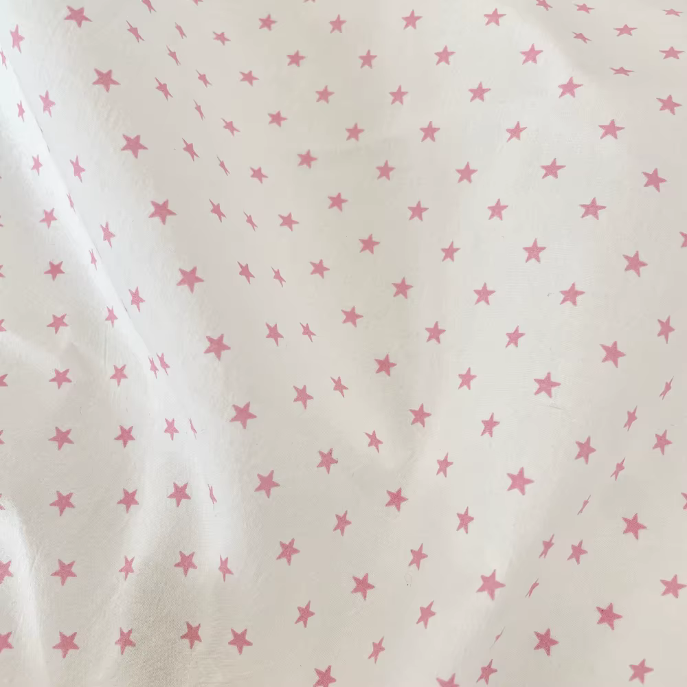 Tissu de rideaux froissé mignon pour la maison, motif d'étoile frais à la mode, fait à la main, bric