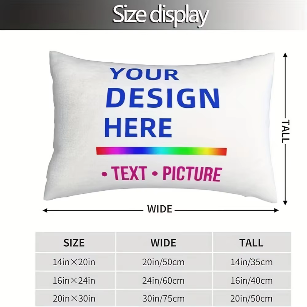 Coussin personnalisé avec impression photo HD, coussin décoratif double face personnalisable avec fe