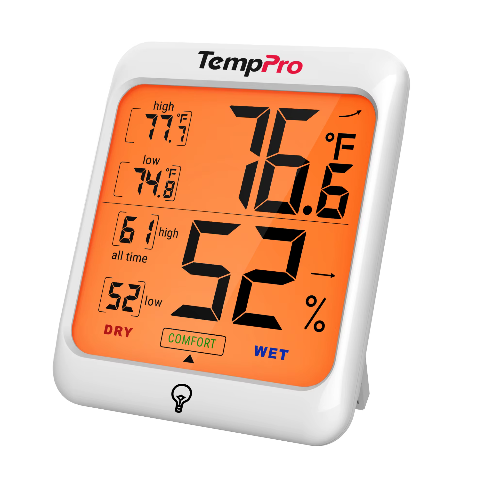 Thermomètre numérique d'intérieur TempPro TP53, hygromètre, station météo pour la maison, thermomètr