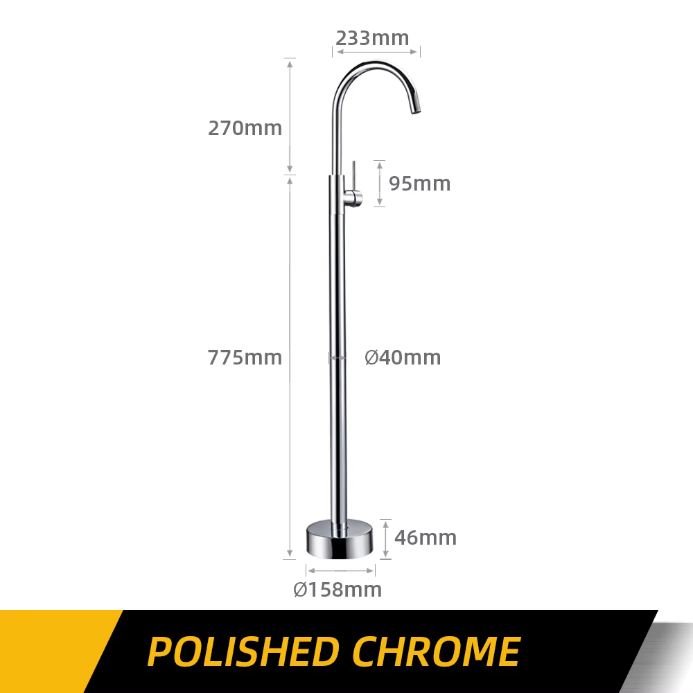 Robinet d'Eau Chaude et Froide à Poignée Unique, Baignoire Noire, Douche Ronde au Sol, Centre Commer