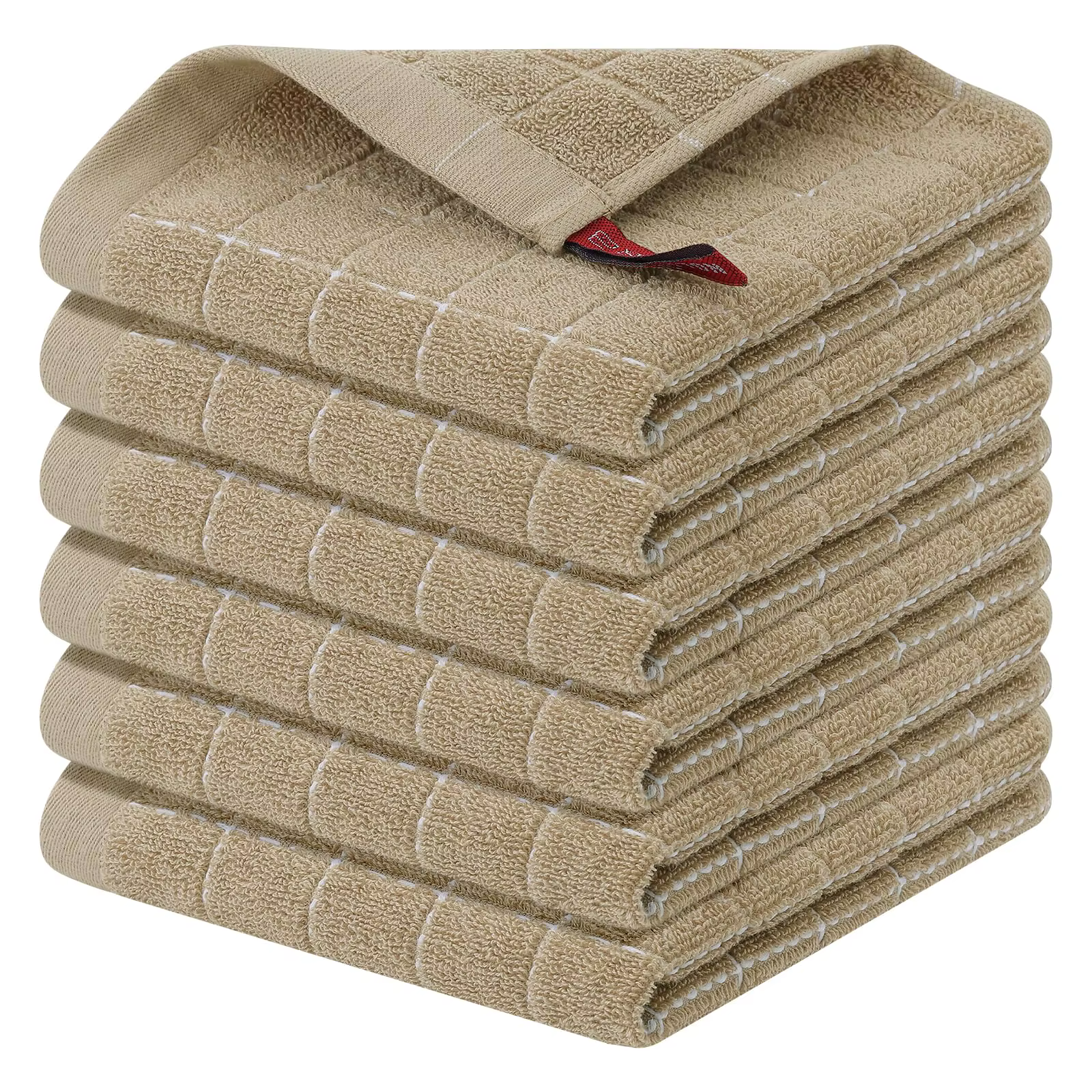 Torchons de cuisine en coton éponge, 6 pièces, serviettes à vaisselle Ultra douces et absorbantes po