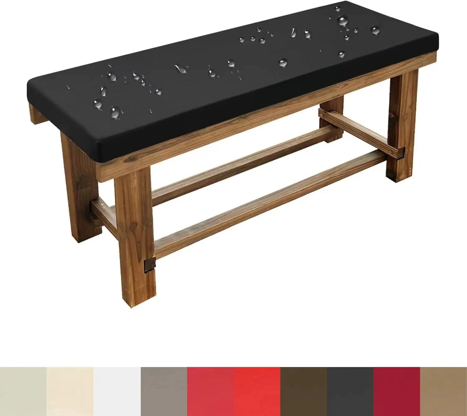 Coussins de banc imperméables, siège de chaise de piano, oreiller de canapé, coussinets de baie vitr