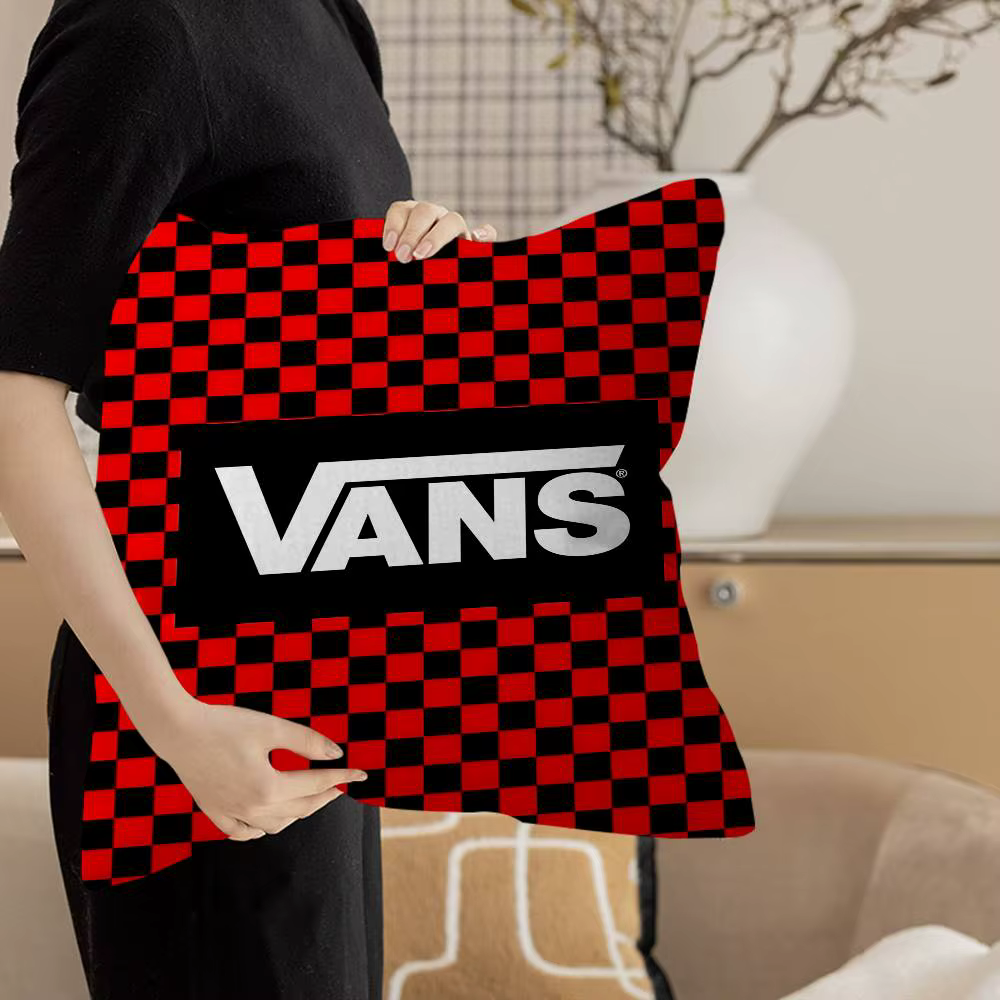 Housse de coussin V-VANS tendance, en polyester, pour canapé, coussins décoratifs, oreillers décorat