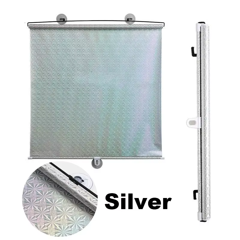 Rideaux pare-soleil pour fenêtre de bureau, stores roulants universels, pare-soleil à ventouse, ride