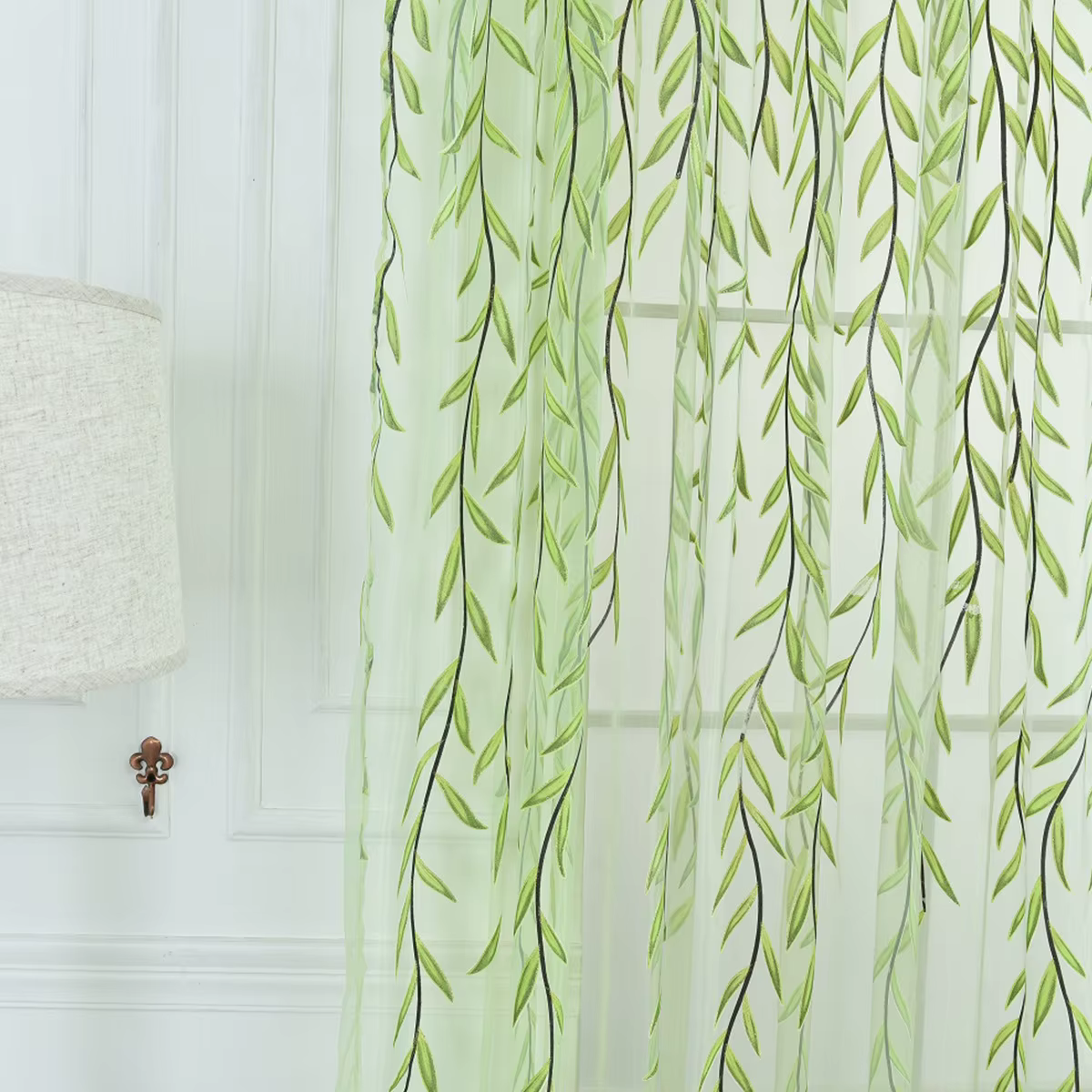 Rideaux en gaze mignons, 1 pièce, panneau confortable pour salon, porche, décoration de fenêtre de p
