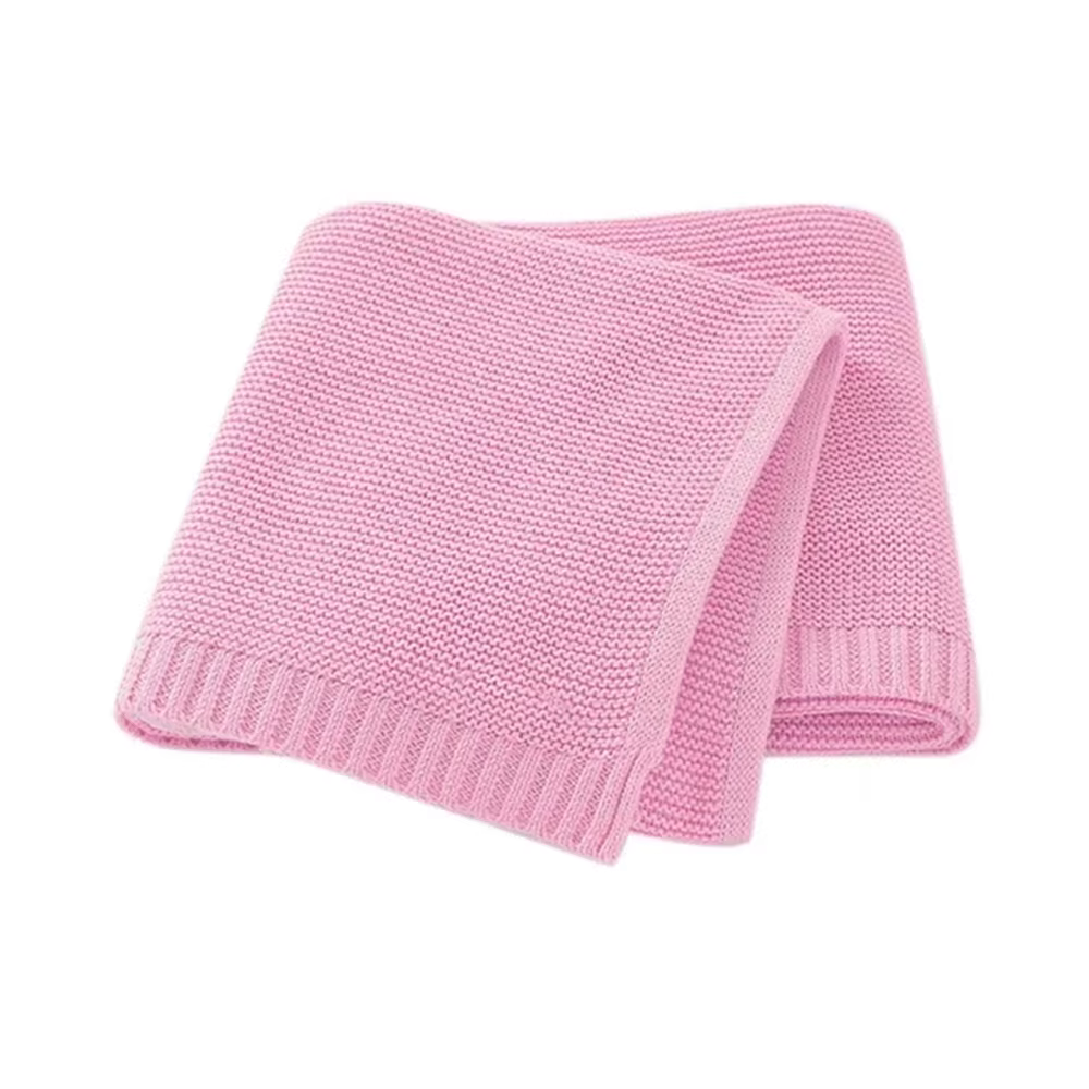 Couverture tricotée pour bébé, nom personnalisé, cadeau pour nouveau-né, couverture douce et respira