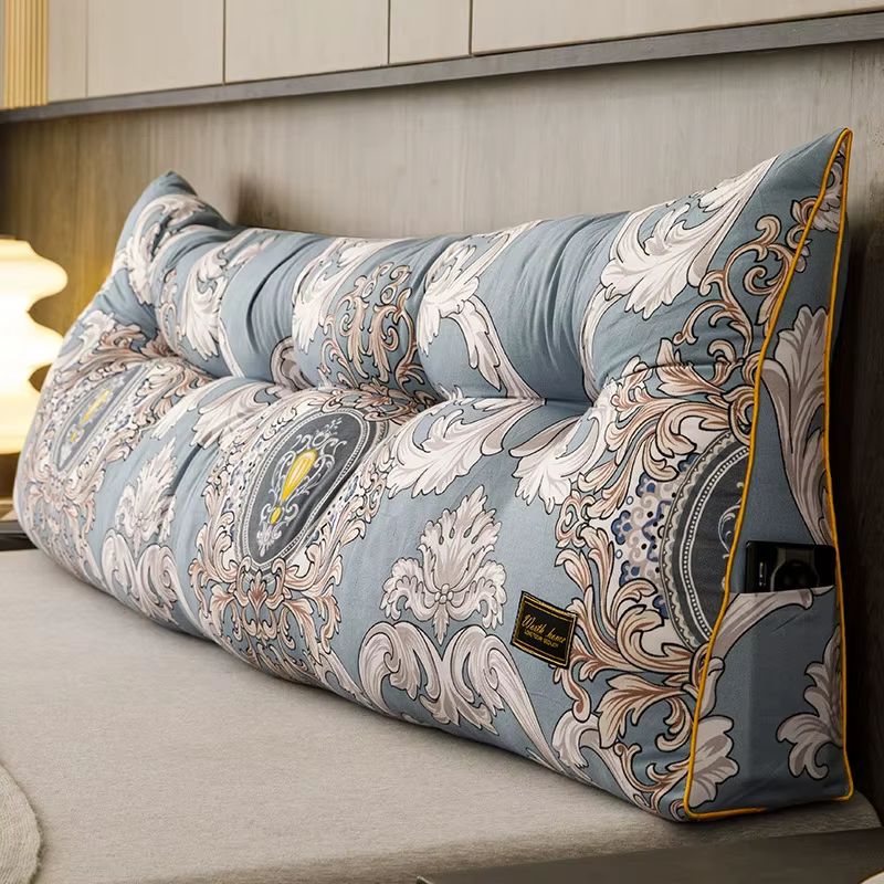Coussin triangulaire coréen pour tête de lit avec rembourrage amovible, coussin doux et mignon, idéa