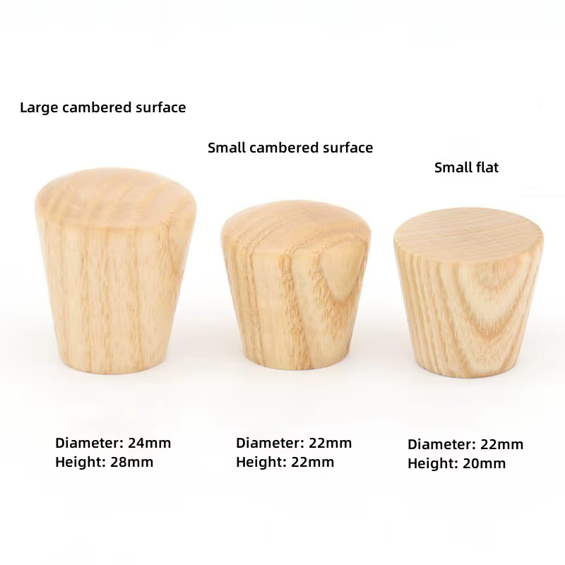Armoires en bois 6 pièces boutons de garde-robe poignées coniques poignées de tiroir de porte poigné