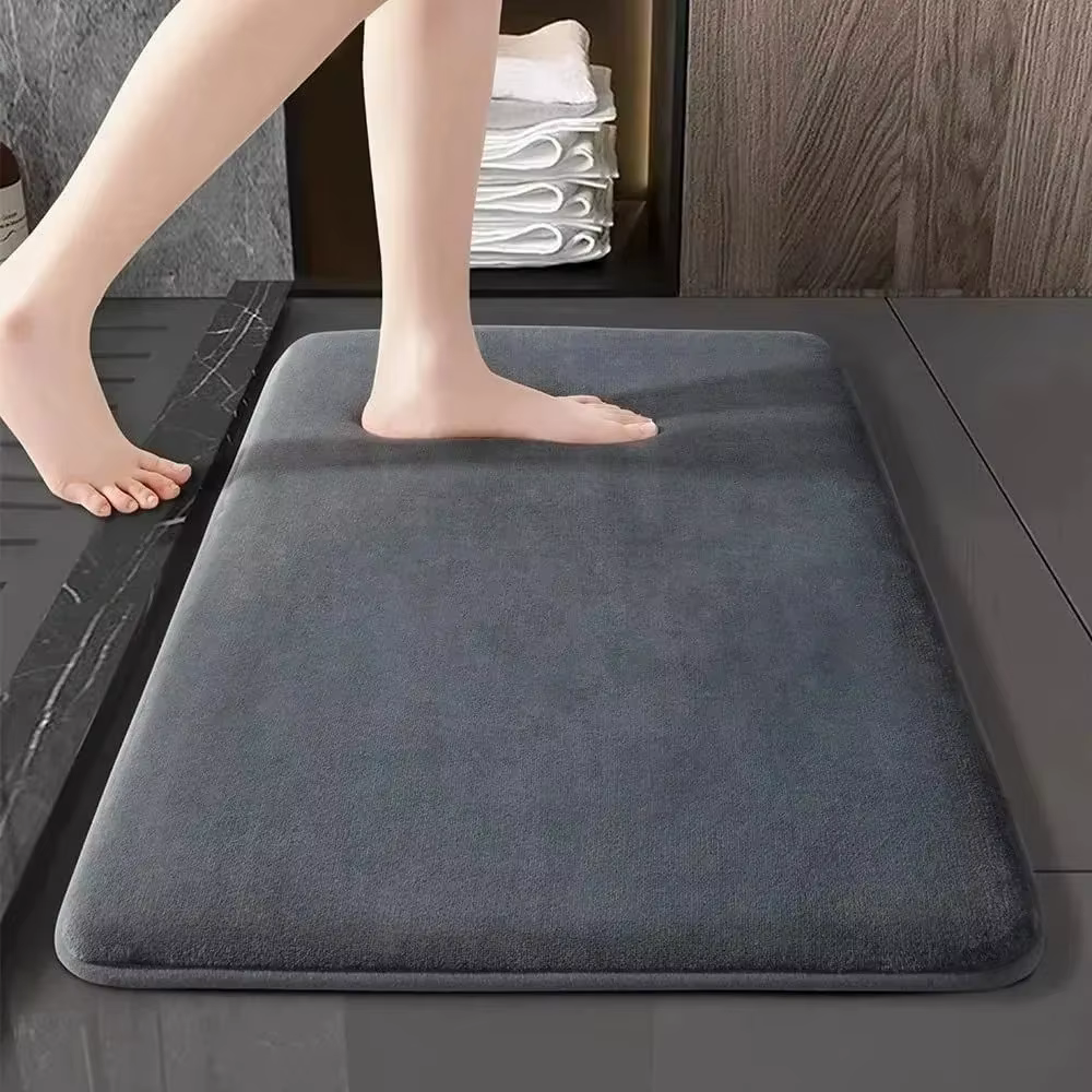 Tapis de sol de salle de bain, tapis de sol doux pour la maison, tapis absorbant, tapis de bain à sé