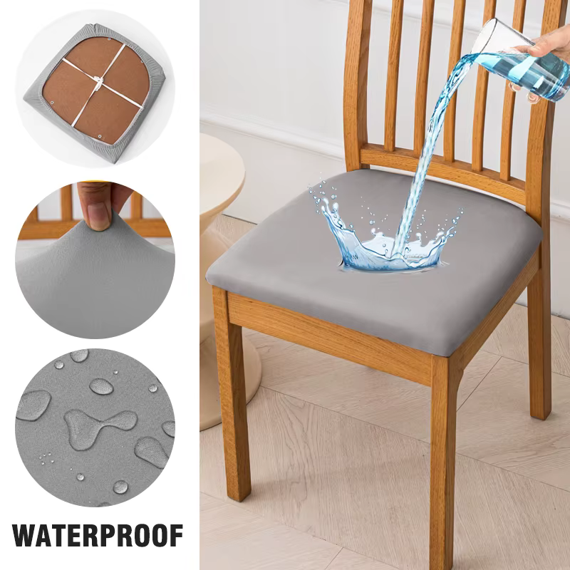 Housses de siège imperméables pour salle à manger, housses de chaises élastiques, housse de chaise d