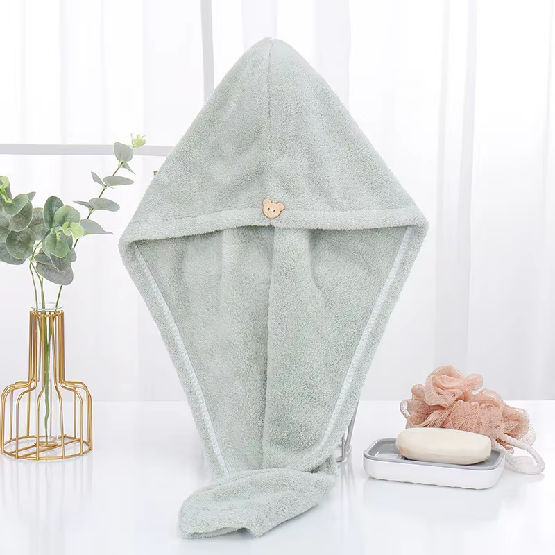 Serviette magique en microfibre pour cheveux, 1 pièce, séchage rapide, chapeau de salle de bain pour