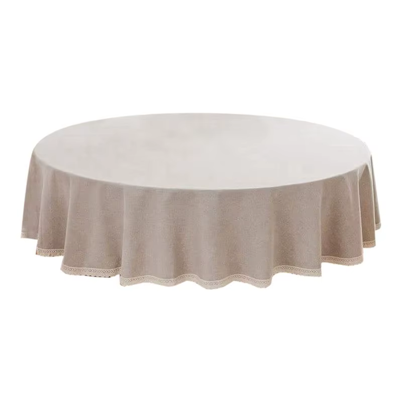 Nappe ronde en dentelle ABKJ - Nappe résistante aux taches, aux éclaboussures, à l'huile et aux déch
