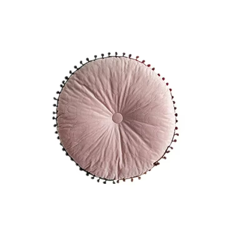 Coussin rond décoratif pour la maison, coussin de canapé, lit, chaise, coussin de sol, siège doux, o
