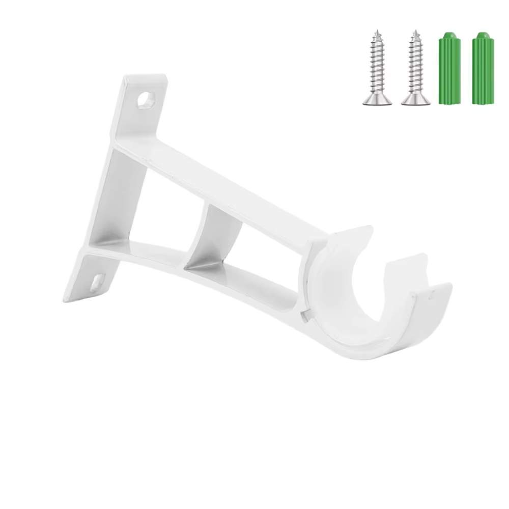 Support de tringle à rideau en alliage d'aluminium Durable, Clip de fixation de rideau en métal uniq