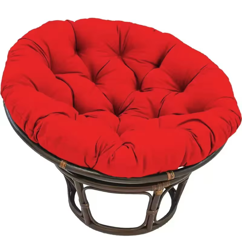 Siège de panier de balançoire en rotin, coussin de remplissage rond, coussin de chaise, panier de ja