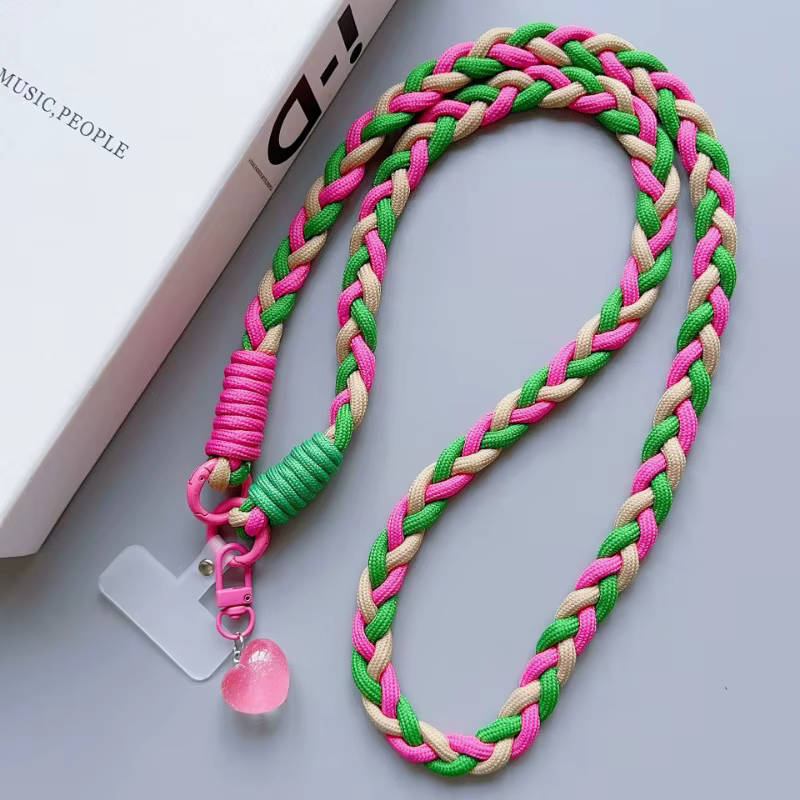Lanière universelle créative pour téléphone portable, corde à bandoulière longue, sangle d'épaule, p