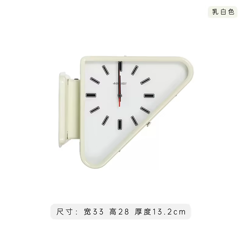 Horloges minimalistes pour salon, murales double face, Triangle, mécanisme d'horloge moderne, Design