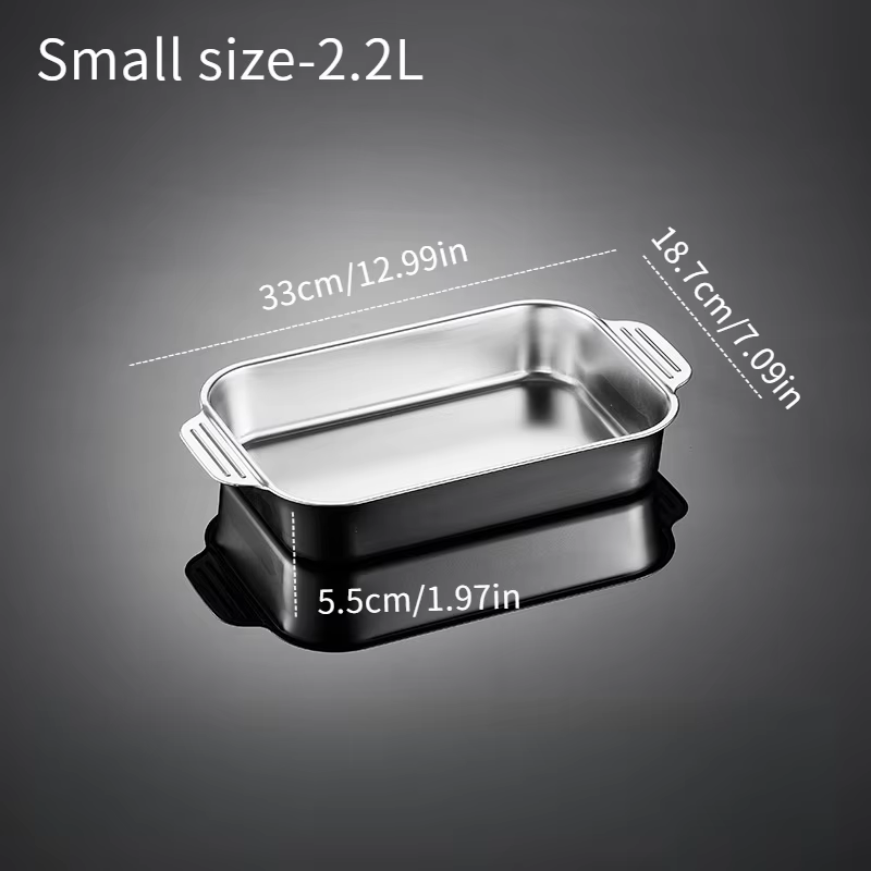 Plateau de cuisson de cuisine en acier inoxydable, multifonctionnel, de qualité alimentaire, antiadh