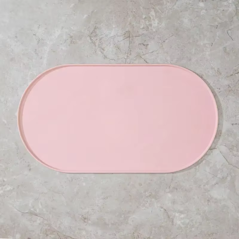 Tapis d'alimentation pour chat avec design antidérapant et imperméable, tapis pour nourriture pour a