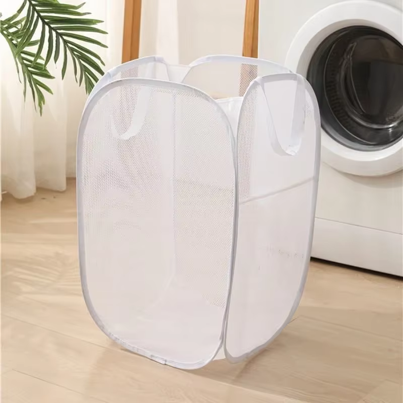 Panier à linge sale, panier à linge sale, squelette ventilé, pliable, facile à ranger, Portable, gra