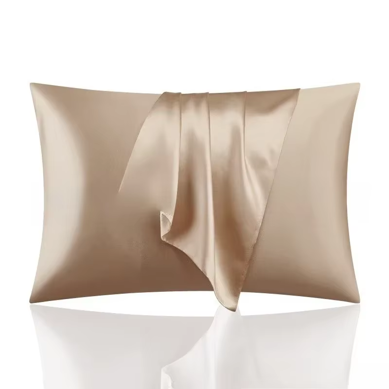 Ensemble de 2 taies d'oreiller en soie, housse de coussin en soie de mûrier douce et respirante pour