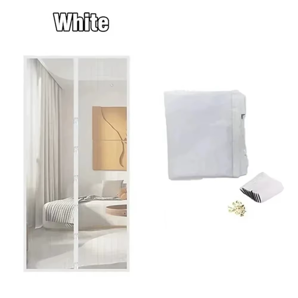 Rideaux anti-moustiques pour portes, moustiquaire magnétique pour porte et fenêtre, fermeture automa