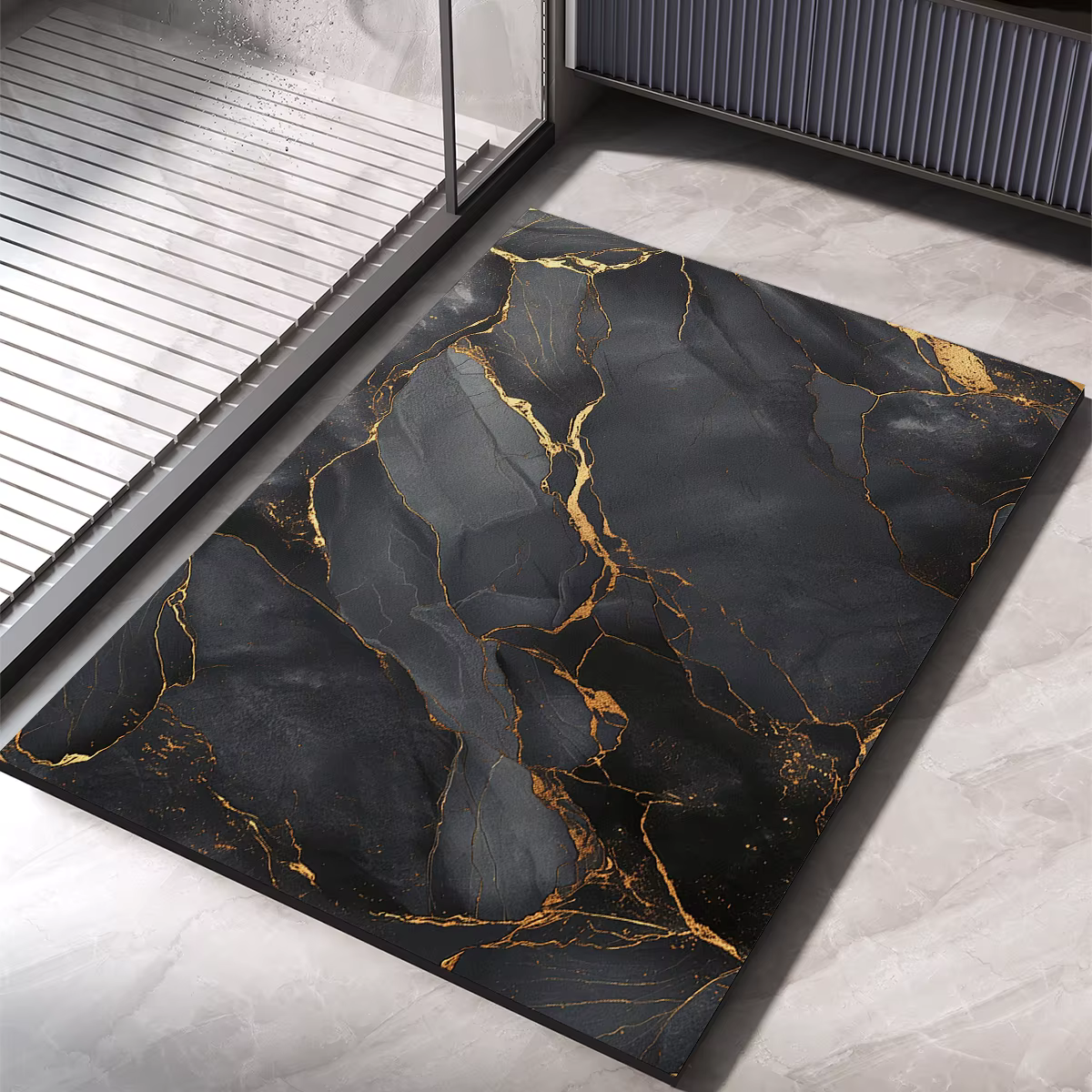 Tapis de bain de luxe, tapis de salle de bain Super absorbant, tapis de sol de pied, séchage rapide,