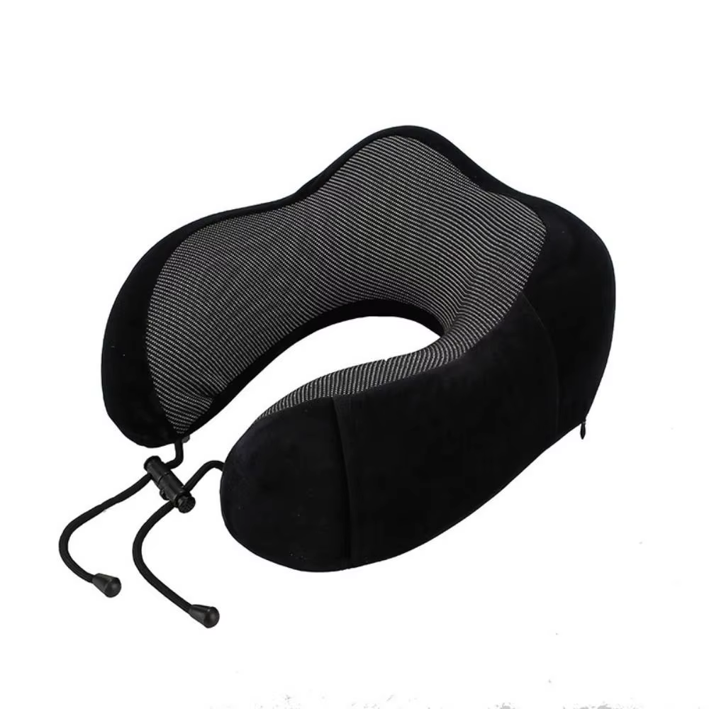 Oreiller de voyage en mousse à mémoire de forme, coussin de soutien du cou sans sac de transport, bo