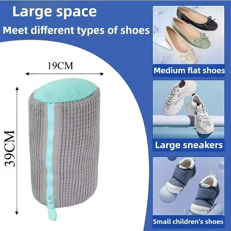 Sac de lavage pour chaussures : Sac de nettoyage réutilisable pour machine à laver les baskets et ch
