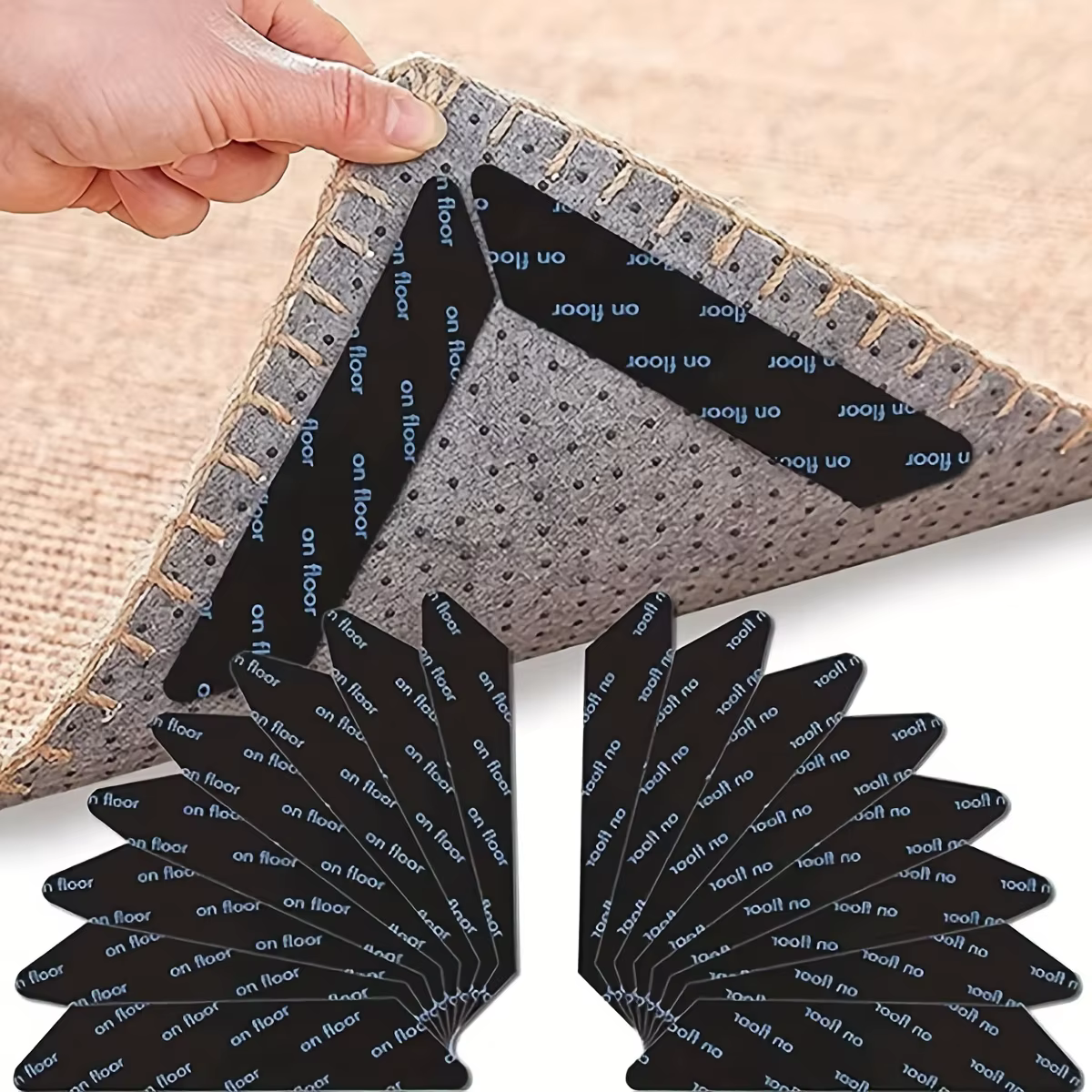 Autocollant antidérapant en fibre de carbone, autocollant pour tapis, autocollant pour tapis de mais